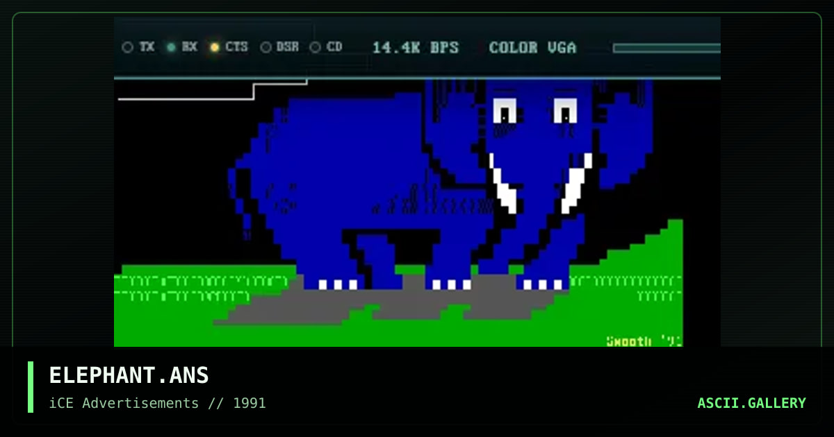 ELEPHANT.ANS, by smooth, 1992