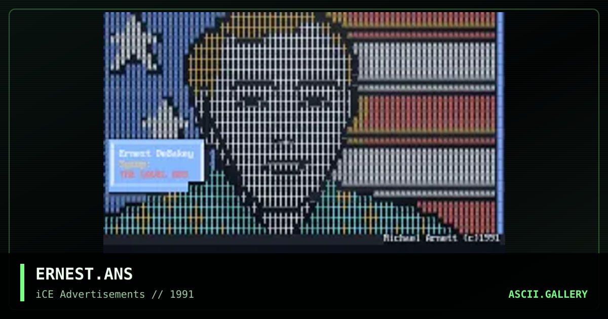 ERNEST.ANS, by michael arnett, 1992
