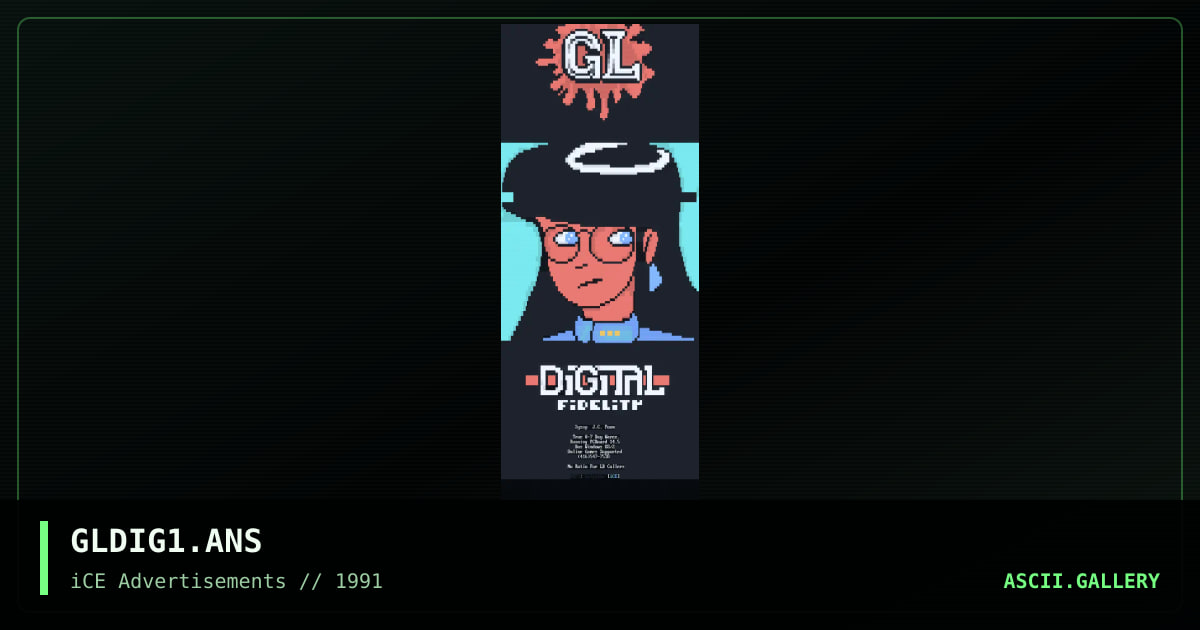 GLDIG1.ANS, by golgotha, 1992