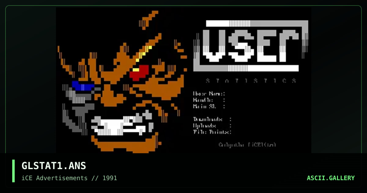 GLSTAT1.ANS, by golgotha, 1992