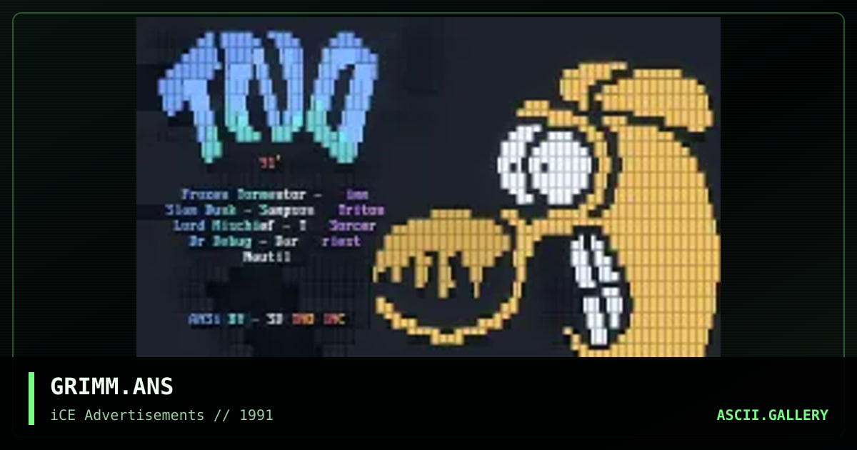 GRIMM.ANS, by slam dunk, 1992