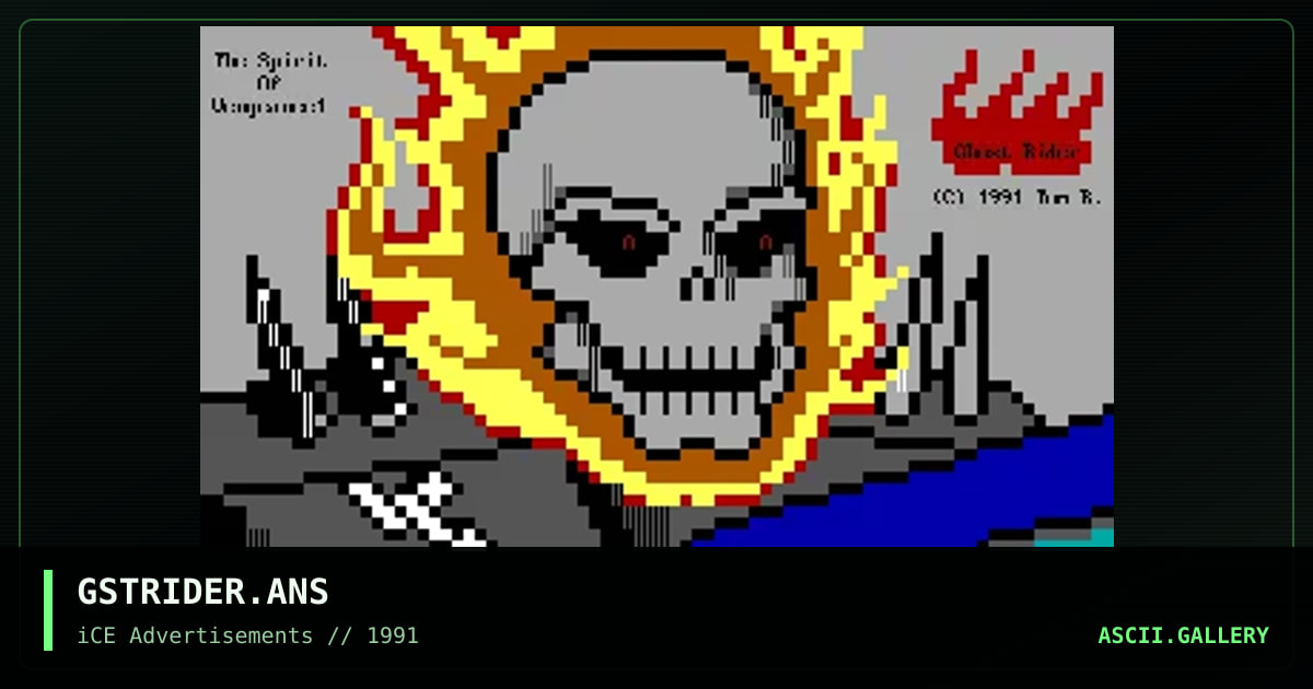 GSTRIDER.ANS, by tom bradford, 1992