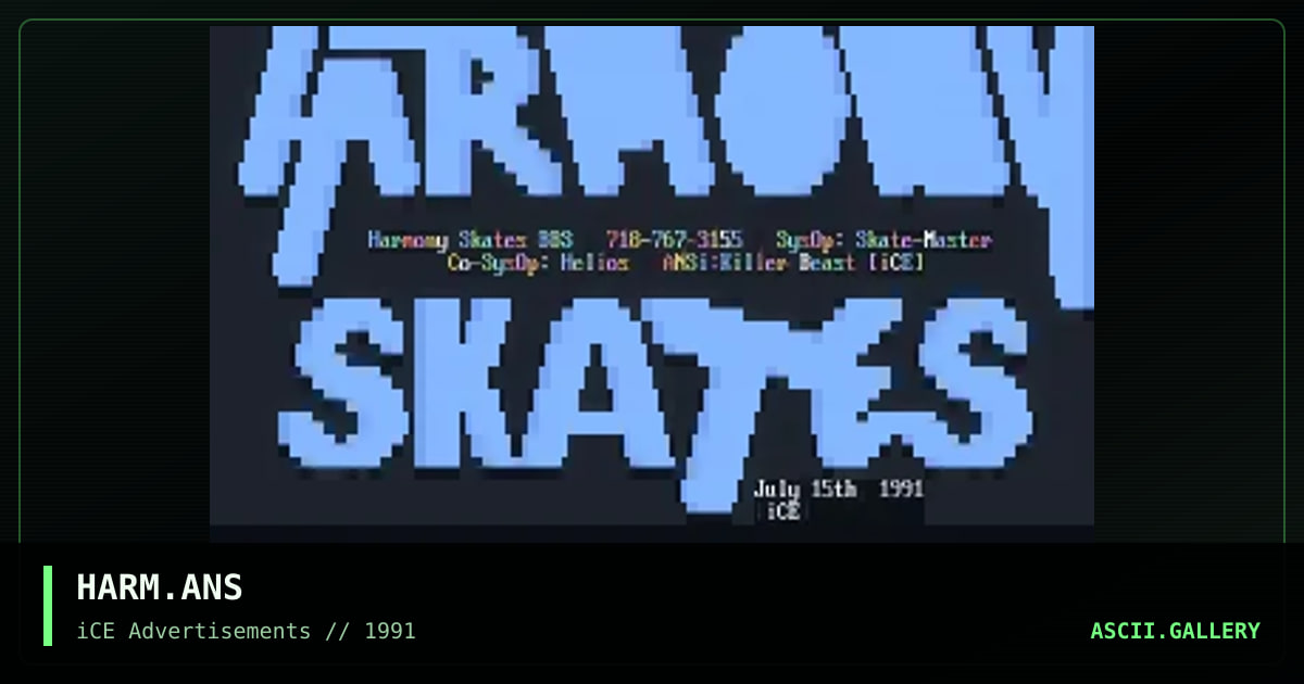 HARM.ANS, by killer beast, 1992
