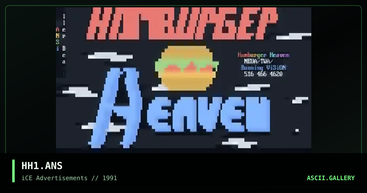 HH1.ANS, by killer beast, 1992