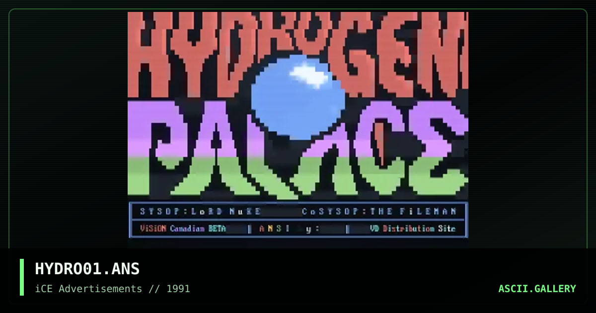 HYDRO01.ANS, by the blob, 1992