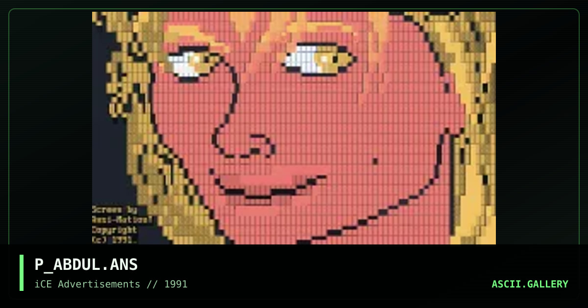 P_ABDUL.ANS, by ansi-mation, 1992
