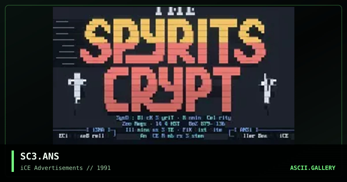 SC3.ANS, by killer beast, 1992