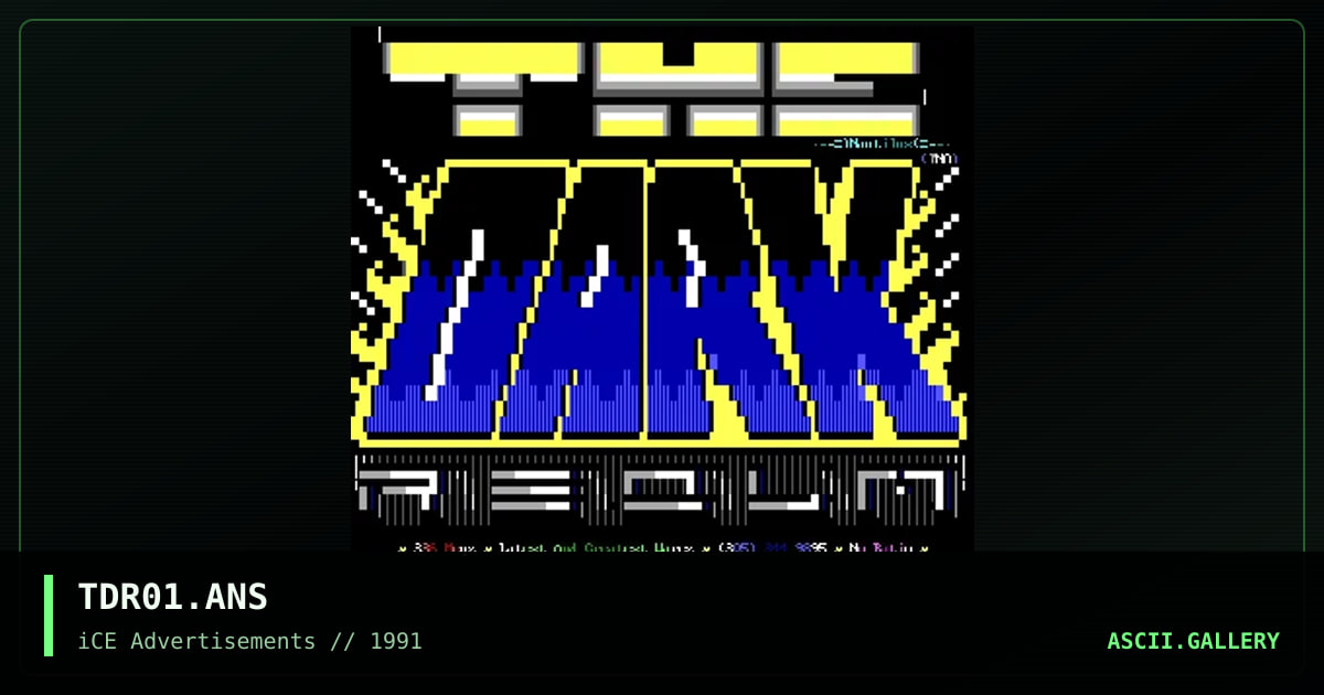 TDR01.ANS, by nautilus, 1992