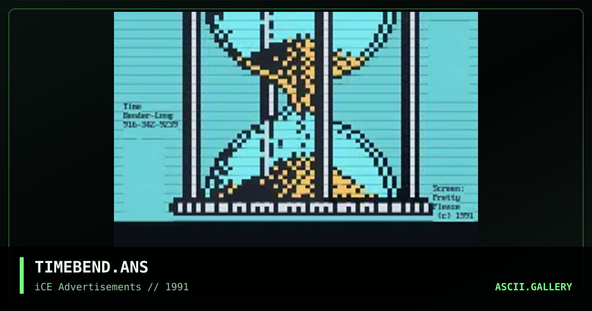 TIMEBEND.ANS, by pretty please, 1992