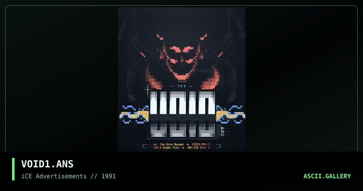 VOID1.ANS, by black spyrit, 1992