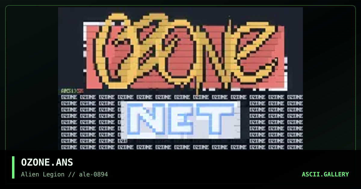 OZONE.ANS, by silver reaper, 1994