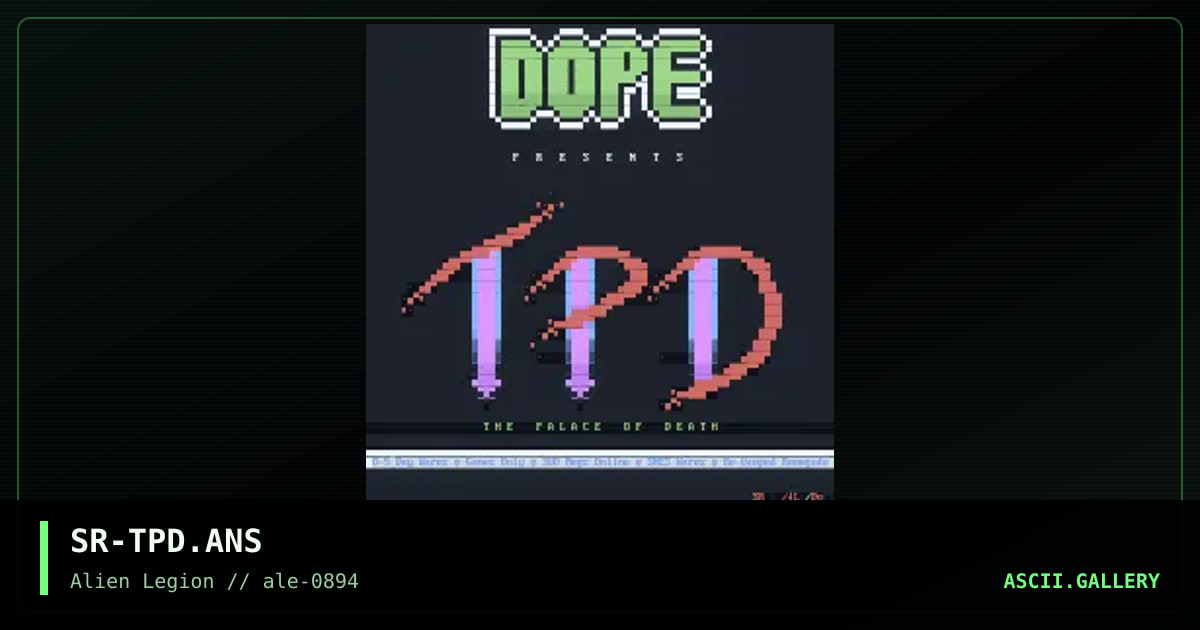 SR-TPD.ANS, by silver reaper, 1994