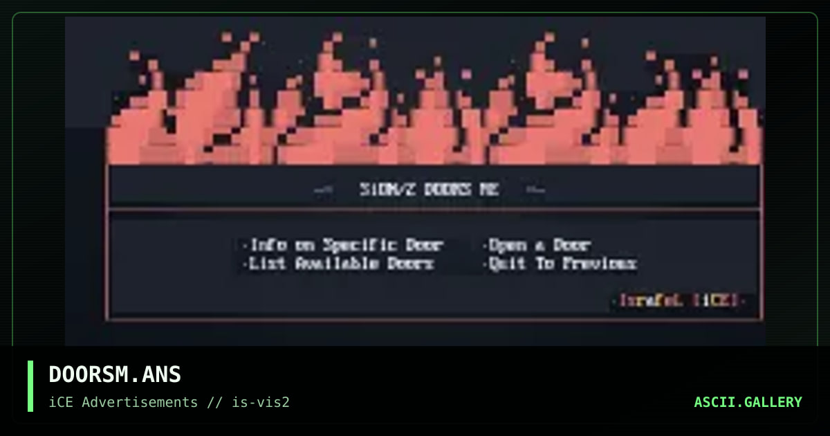 DOORSM.ANS, by israfel, 1993