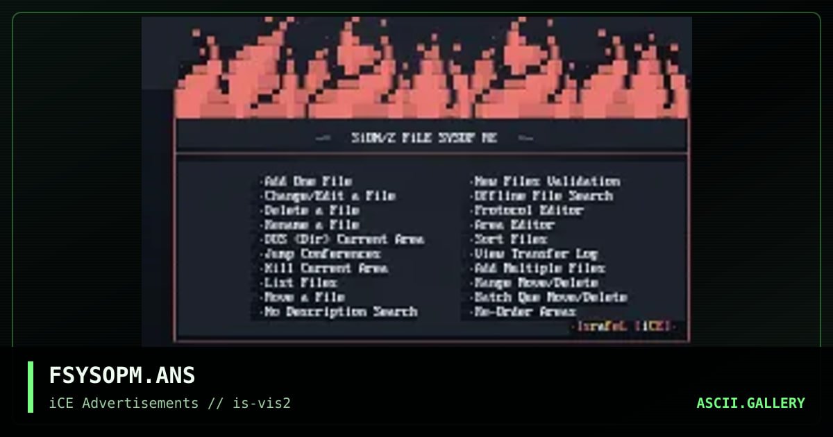 FSYSOPM.ANS, by israfel, 1993