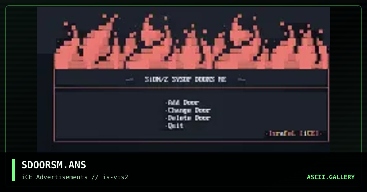 SDOORSM.ANS, by israfel, 1993