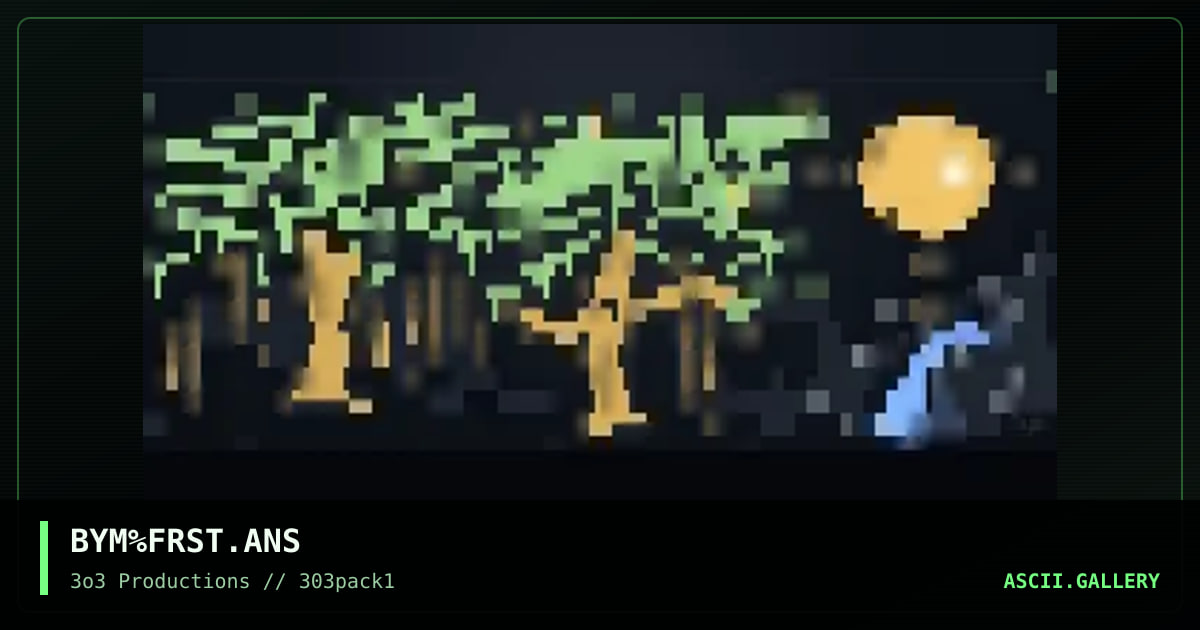 forest, by big yellow man, 1997