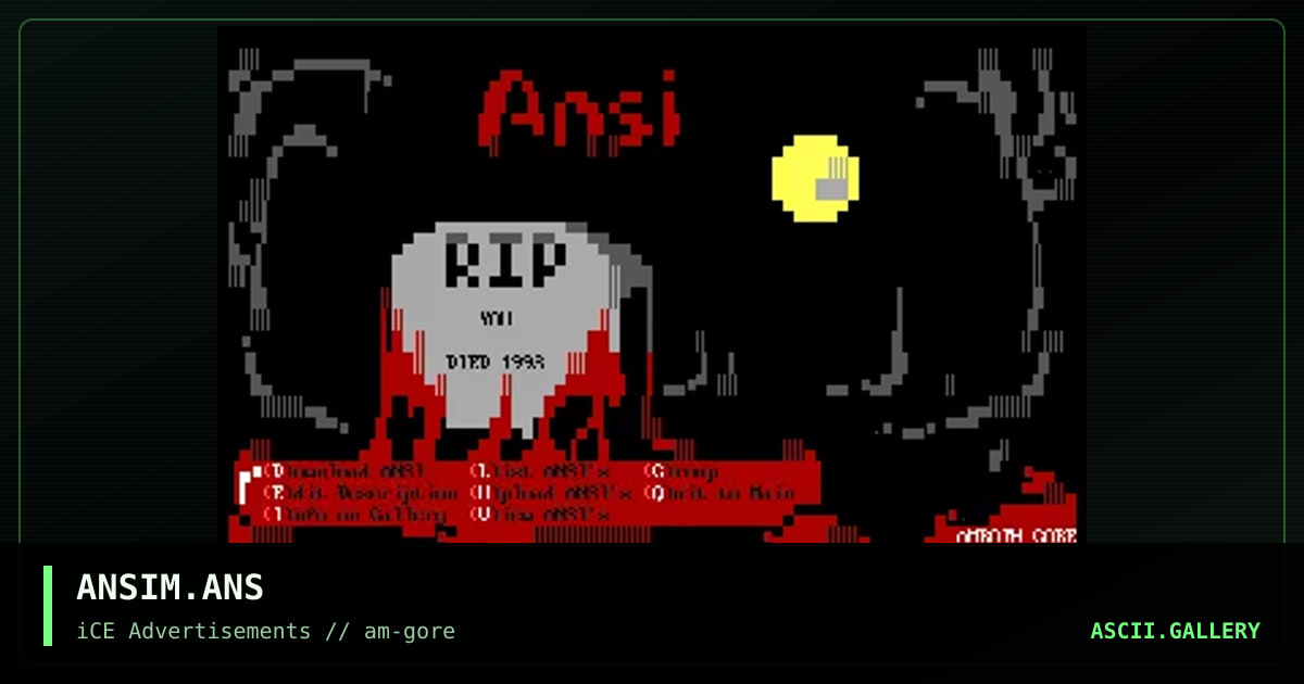 ANSIM.ANS, by amroth, 1993