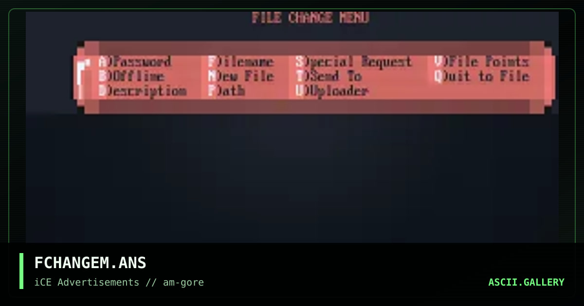 FCHANGEM.ANS, by amroth, 1993