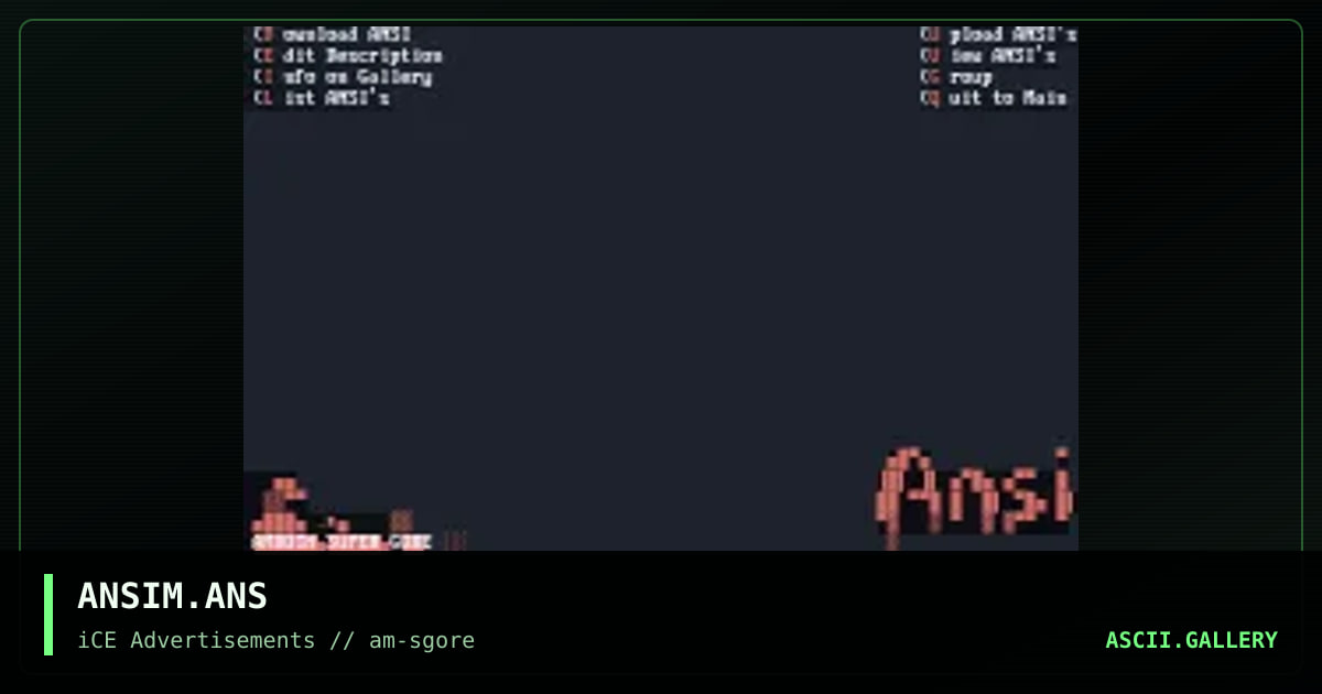 ANSIM.ANS, by amroth, 1993
