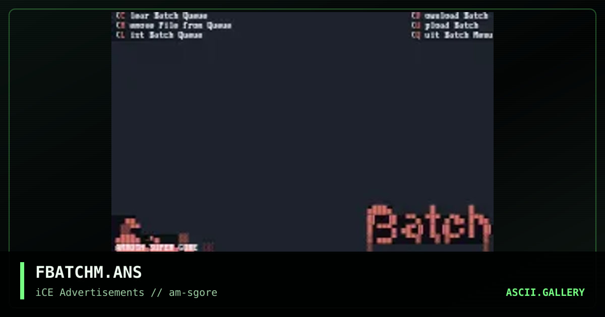 FBATCHM.ANS, by amroth, 1993
