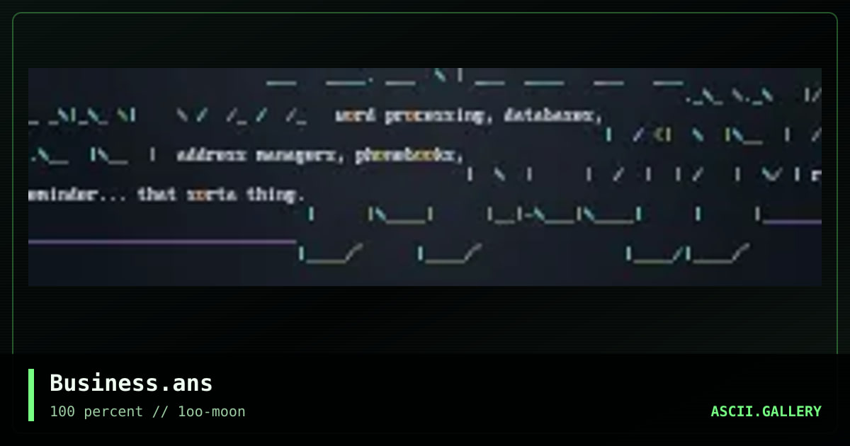 Business.ans, by neurodancer, 1997