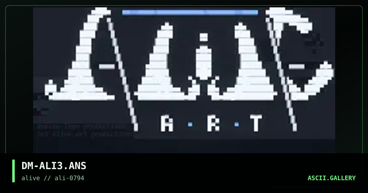 DM-ALI3.ANS, by demize, 1994