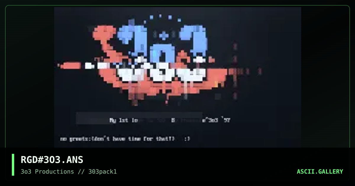 3o3, by renegade, 1997