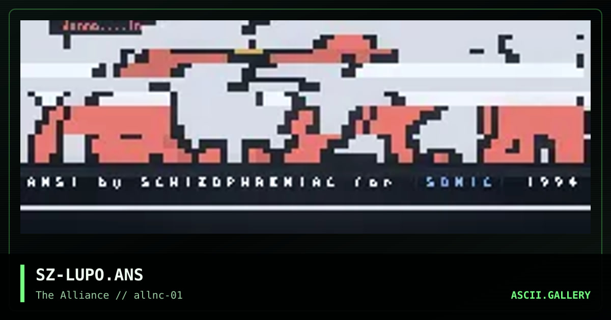 SZ-LUPO.ANS, by schizo, 1994