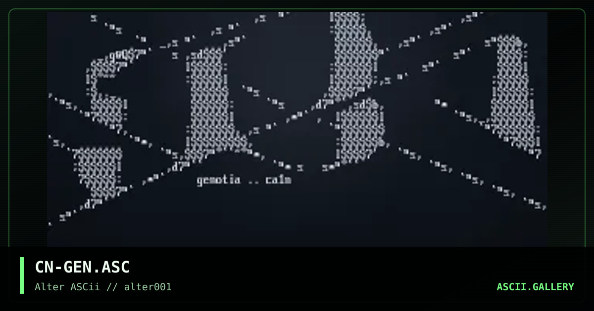 CN-GEN.ASC, by cain, 1996