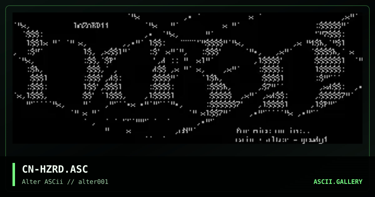 CN-HZRD.ASC, by cain, 1996