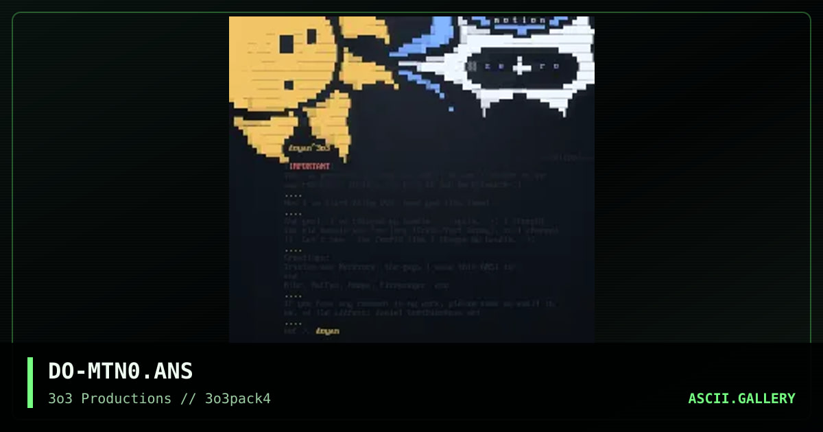 DO-MTN0.ANS, by doyan, 1997