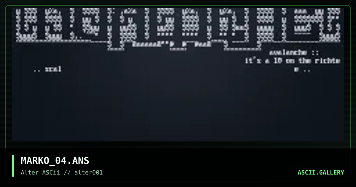 MARKO_04.ANS, by marko, 1996