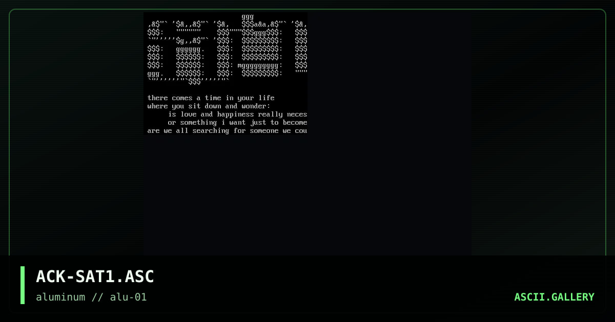 ACK-SAT1.ASC, by arrogance, 1998