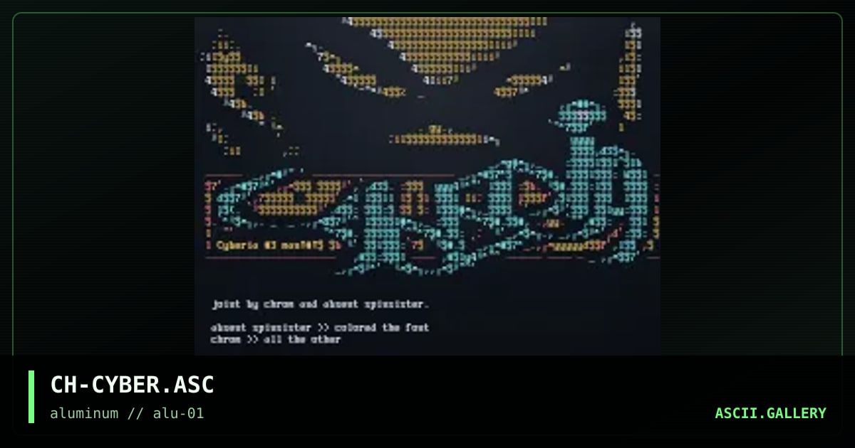 CH-CYBER.ASC, by chrom, 1998
