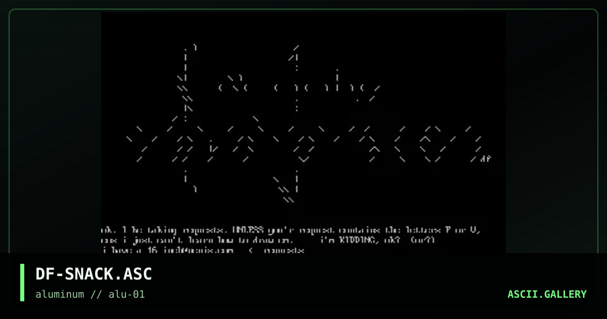 DF-SNACK.ASC, by dataflower, 1998