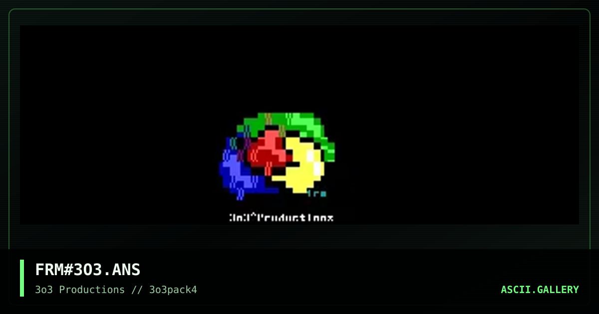 3o3-Productions, by formic, 1997
