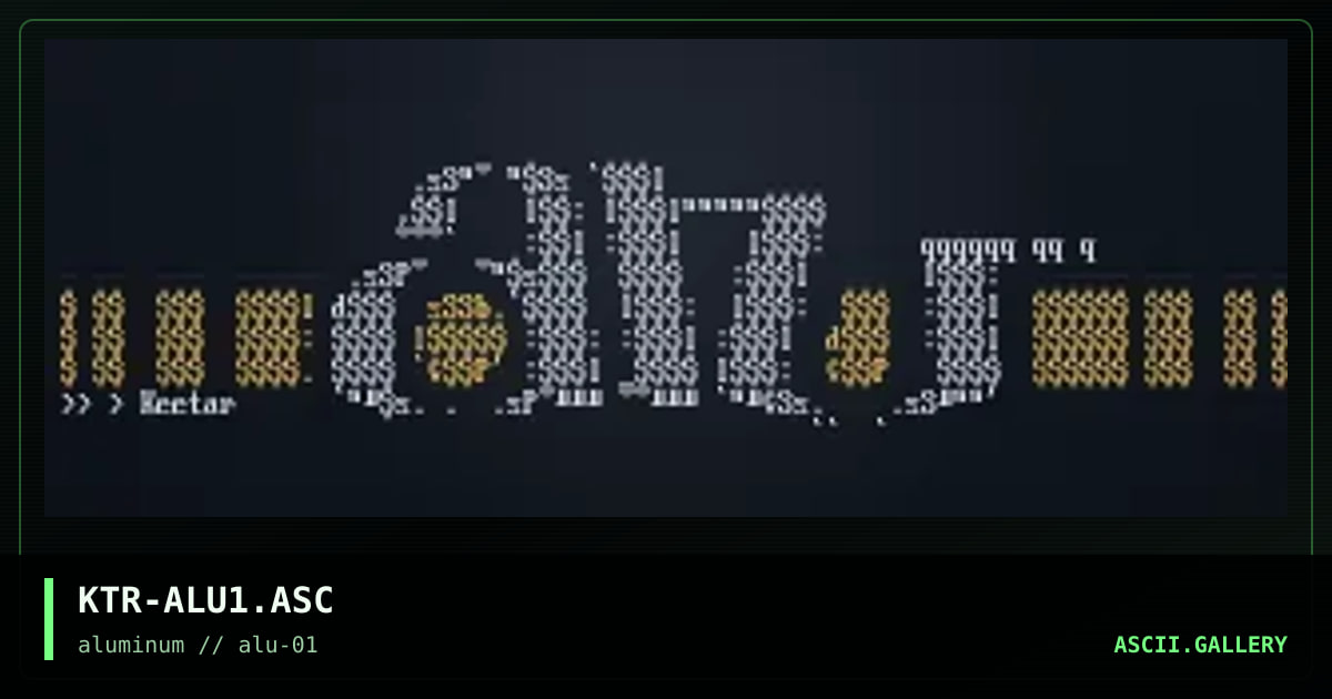 KTR-ALU1.ASC, by keetar, 1998