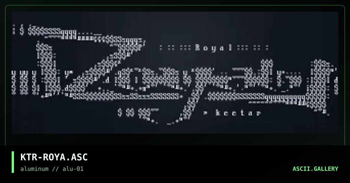 KTR-ROYA.ASC, by keetar, 1998