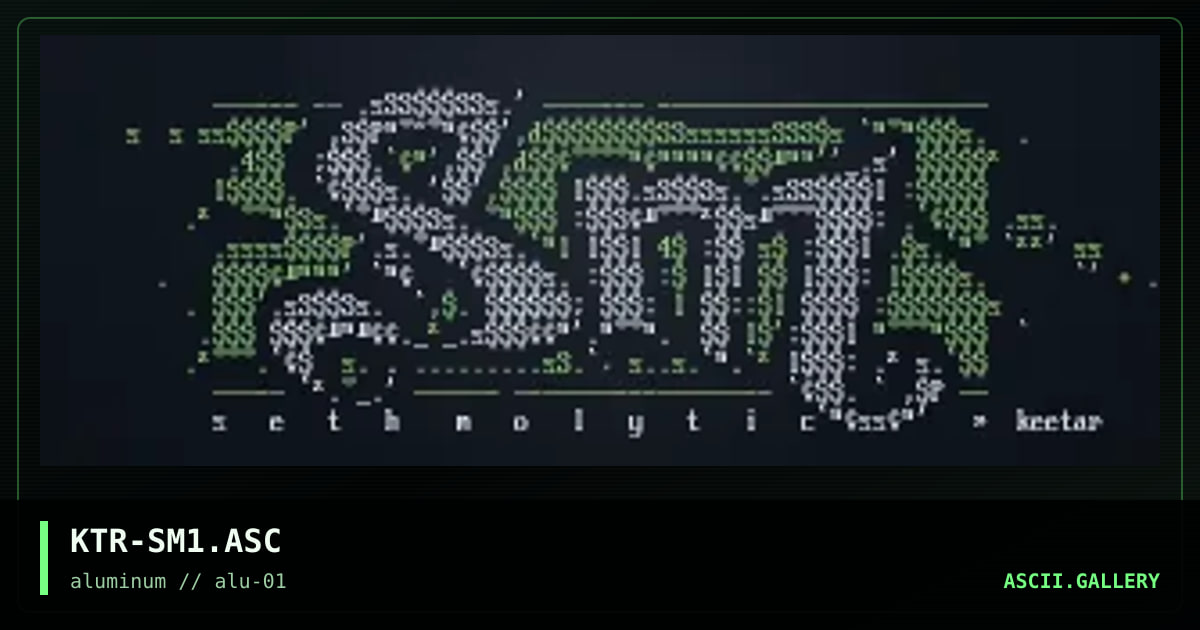 KTR-SM1.ASC, by keetar, 1998