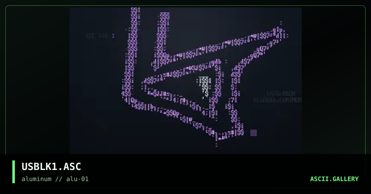 USBLK1.ASC, by absent spinsister, chrom, 1998