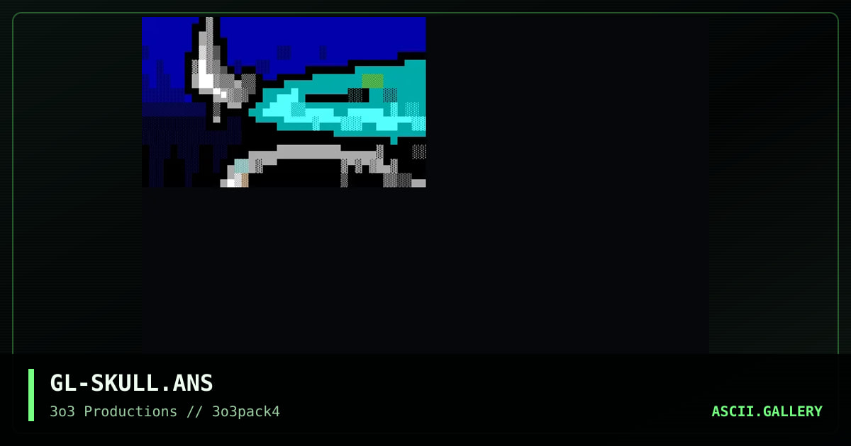 GL-SKULL.ANS, by gasol, 1997
