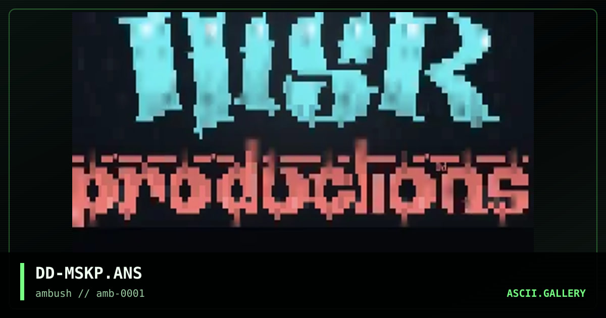 Masakre Productions, by diamond darrell, 1996