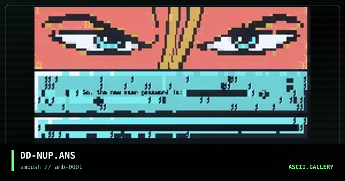 New User Password, by diamond darrell, 1996