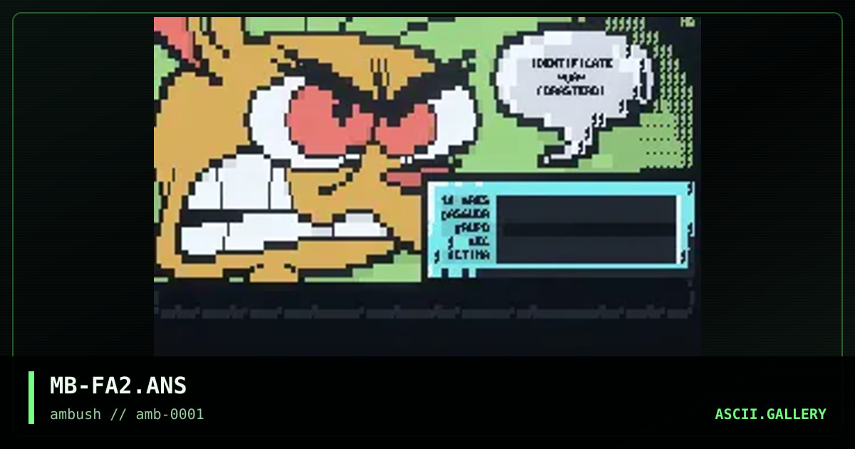 Fort Apache - Login 1, by madbit, 1996