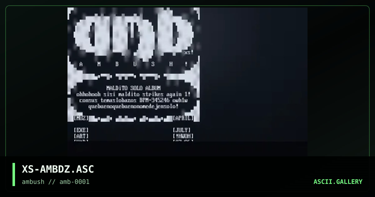 AMBUSH - File_iD.DiZ Cluster, by excess, 1996