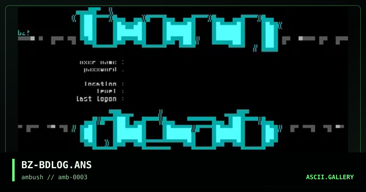 born dead logon, by biozard, 1997