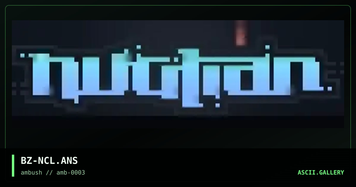 nucliar logo, by biozard, 1997