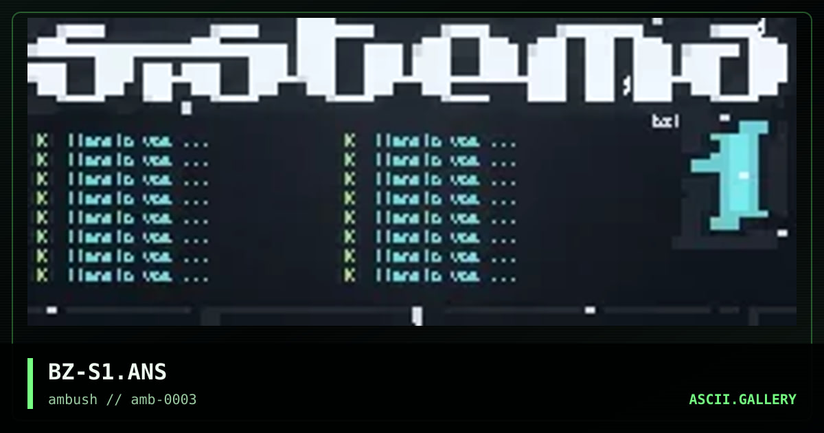 sistema 1 menu, by biozard, 1997