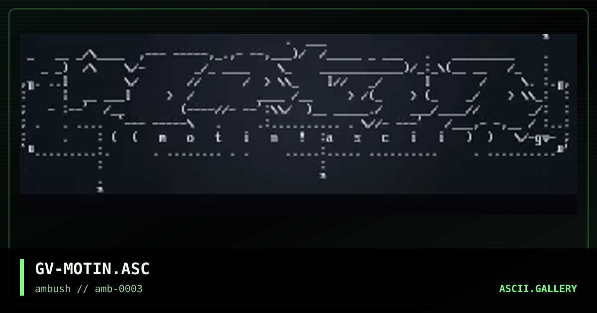 motin!ascii, by groove ambush, 1997