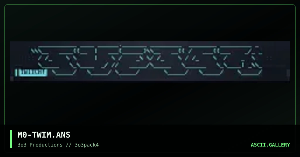 M0-TWIM.ANS, by mosen, 1997